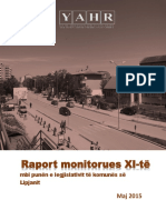 Raport Monitorues XI-të: Mbi Punën e Legjislativit Të Komunës Së Lipjanit