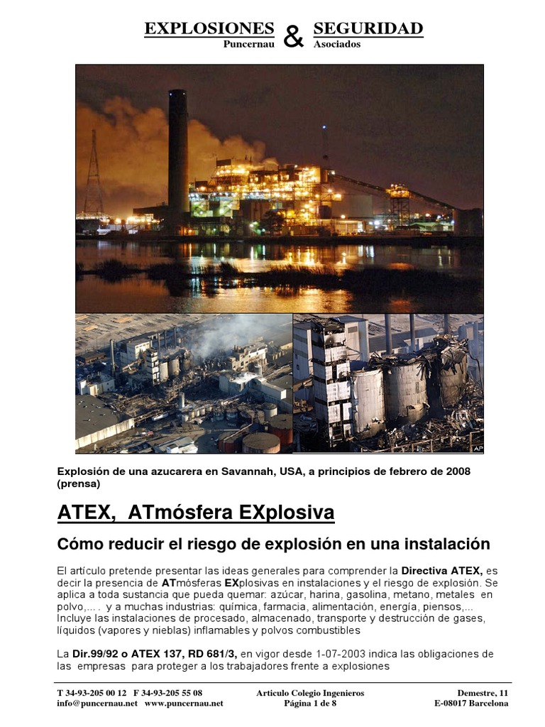 Directrices sobre ATEX 137 y seguridad | PDF | Combustión | Materiales