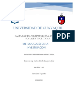 Metodología de La Investigación I