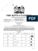 Gazette Vol 89 13 5 22 Special Issue IEBC Independent Candidates PDF