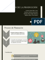 Planeación de La Producción