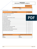 APR análise mobilização atendimento