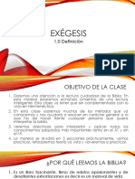 Exégesis - Temario - Clase 2 Pt1