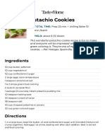 Pistachio Cookies