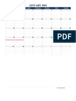 2023 Excel Calendar Spreadsheet 03