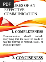 Features of An Effective Communication