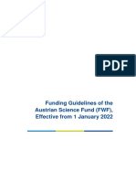 FWF Funding Guidelines