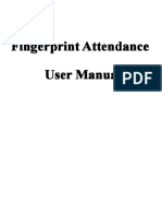 Fingerprint Attendance User Manual