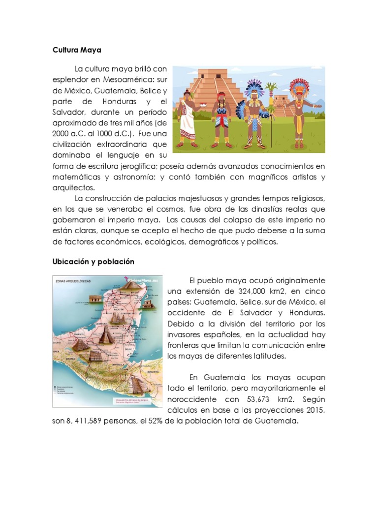 Cultura y Población Maya en Mesoamérica | PDF | Civilización maya ...