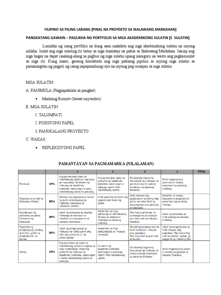 Filipino Sa Piling Larang Akademik Q2 Mod6 Final Filipino Sa Piling ...
