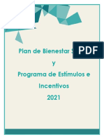 Plan de Bienestar Social y Programa de Estimulos e Incentivos 2021