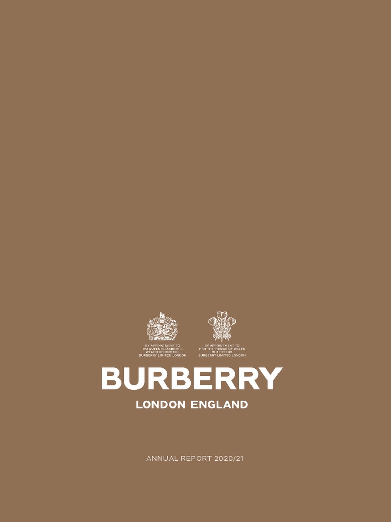 Burberry 2020 21 Strategic Report Pdf Brand Supply Chain