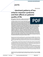 Two Dominant Patterns of Low Anterior Resection Syndrome and Their Effects On Patients' Quality of Life