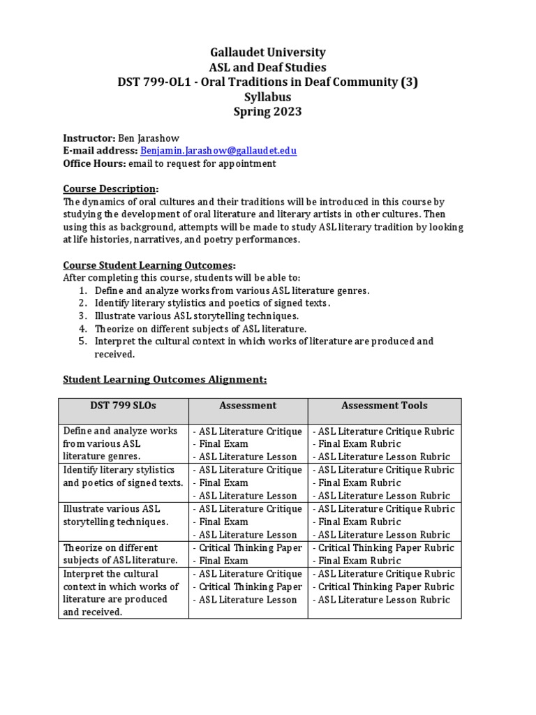 DST 799 Syllabus Spring 2023 | PDF