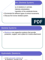 Specific Objectives (Skeletal System)