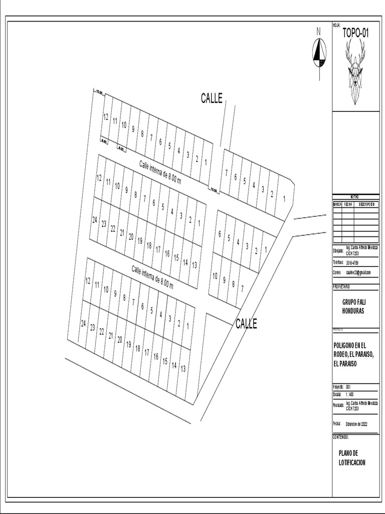 Plano de Lotificación de Terreno | PDF