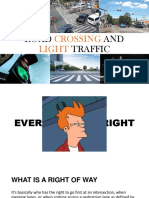 Road Crossing and Light Traffic