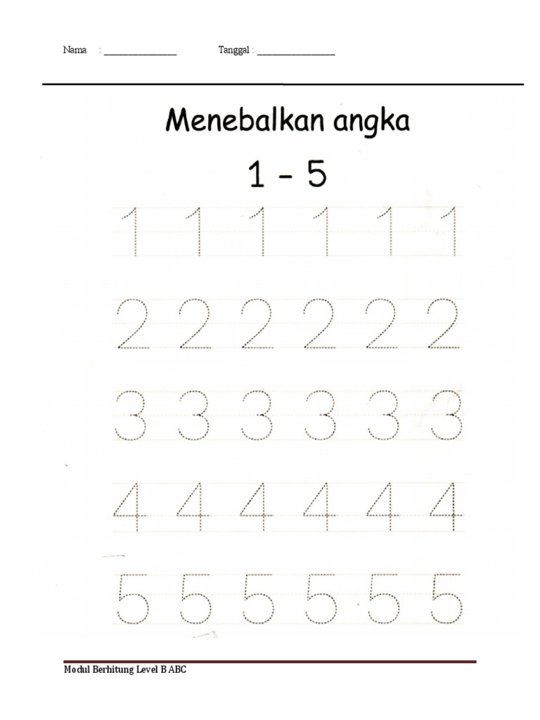 Modul Berhitung Level B ABC | PDF