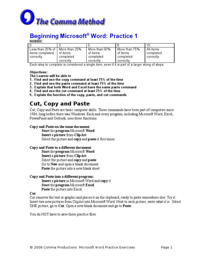 Word Beginning Practice Activities | PDF