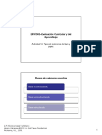 Evaluación Curricular y Del Aprendizaje