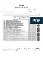 Edah - Plantilla de Preguntas y Baremos