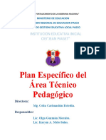 Plan Tecnico Pedagogico 2022-1-1