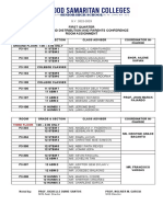 Room Assignment Distribution of Card