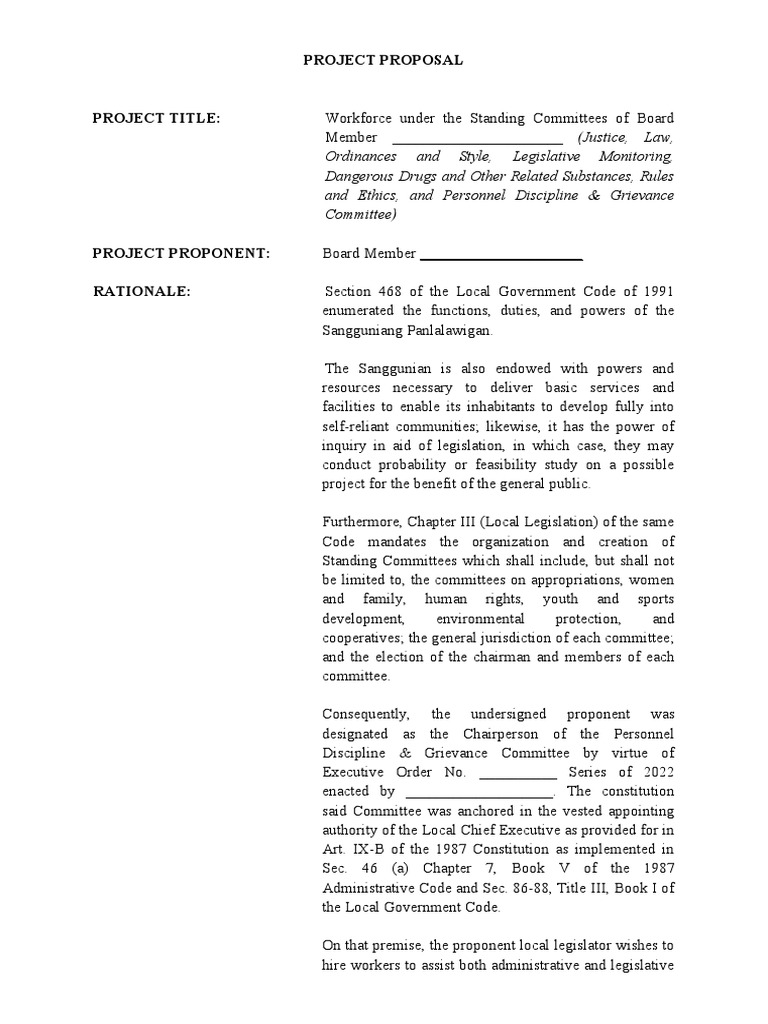 Project Proposal | PDF | Justice | Crime & Violence