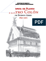 Carpeta de Planos Teatro Colon de Buenos Aires 1892-1902 0