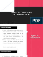 Types of Consultants