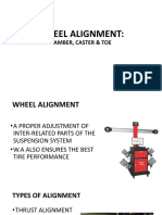 Wheel Alignment - Camber - Caster and Toe