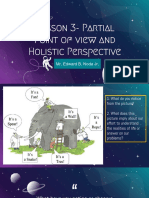 Lesson 3 - Holistic and Partial Perspectives - For Hand Outs