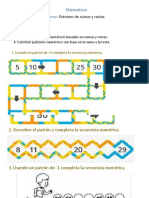 Actividad Se Patrones Aditivos Imprimir Desarrolla y Pega en Tu Cuaderno