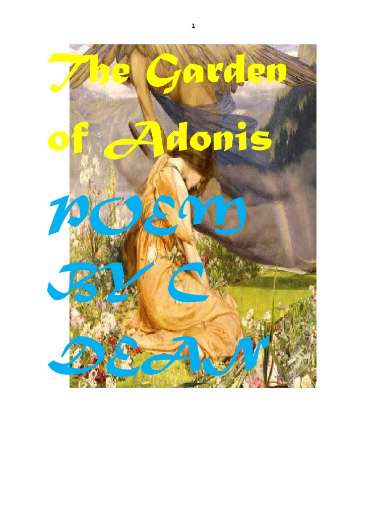 The Garden of Adonis: An Allegorical Poem | PDF