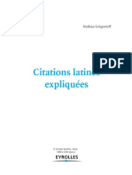 Citations Latines Expliquees