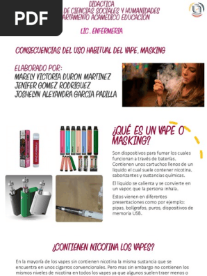 Consecuencias del Uso del Vapeo | PDF | Especialidades Medicas | Medicina  CLINICA
