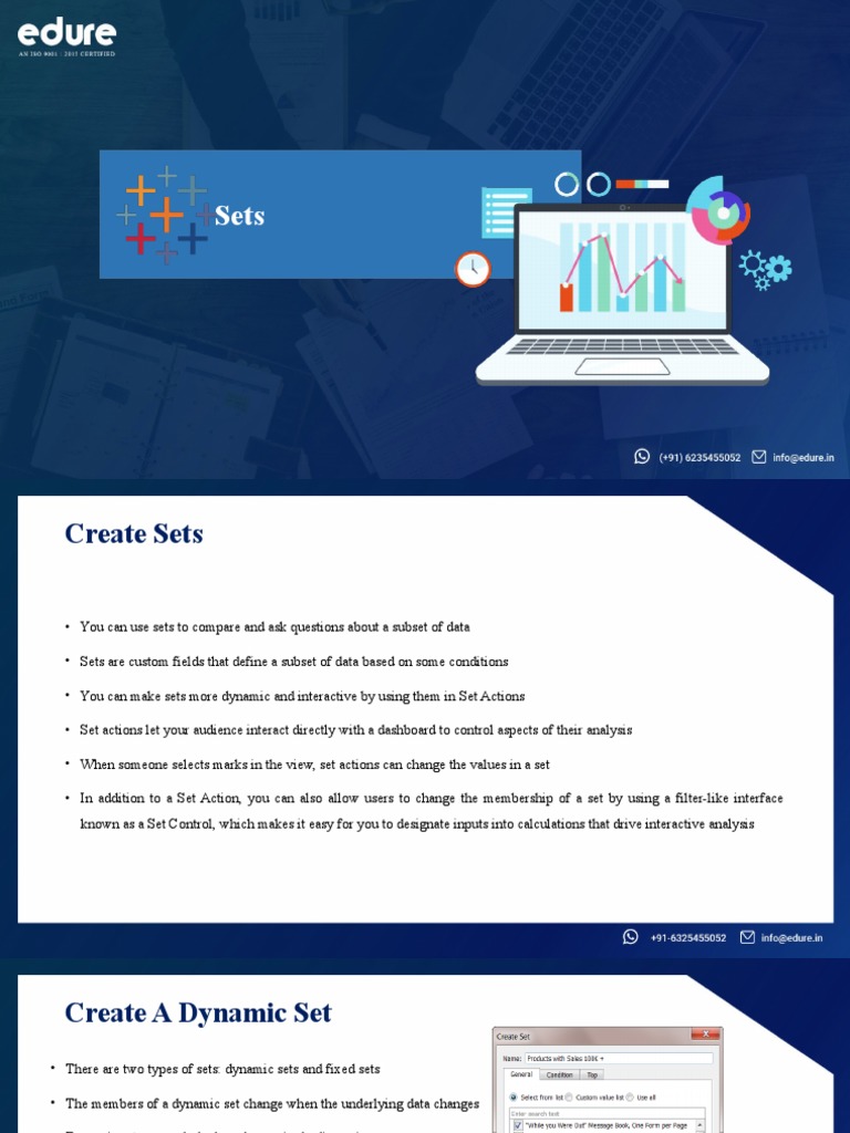 Creating and Using Sets in Tableau | PDF