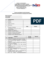 Annex B. School Level Report On The 3rd Quarter NSED