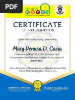 Project W.A.T.C.H: Promoting Honesty & Punctuality | PDF | Integrity ...