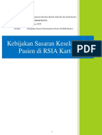 Kebijakan Sasaran Keselamatan Pasien di RSIA Kartini