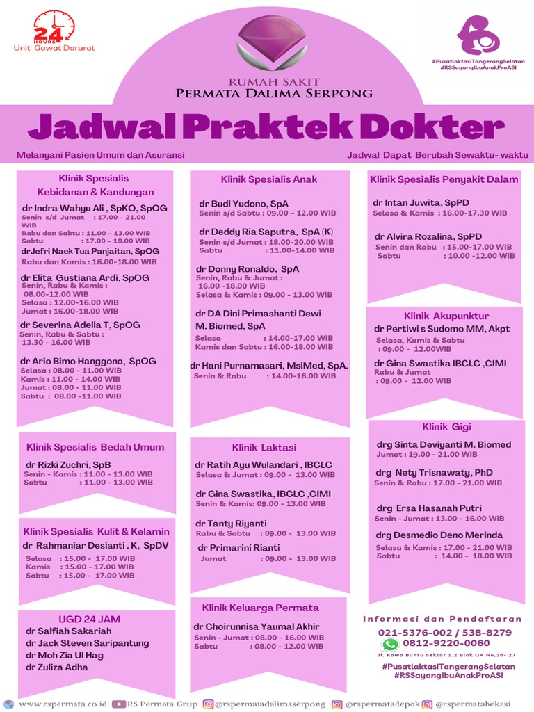 Jadwal Dokter Praktek New PDF