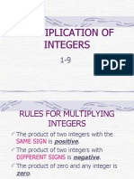Multiplication of Integers
