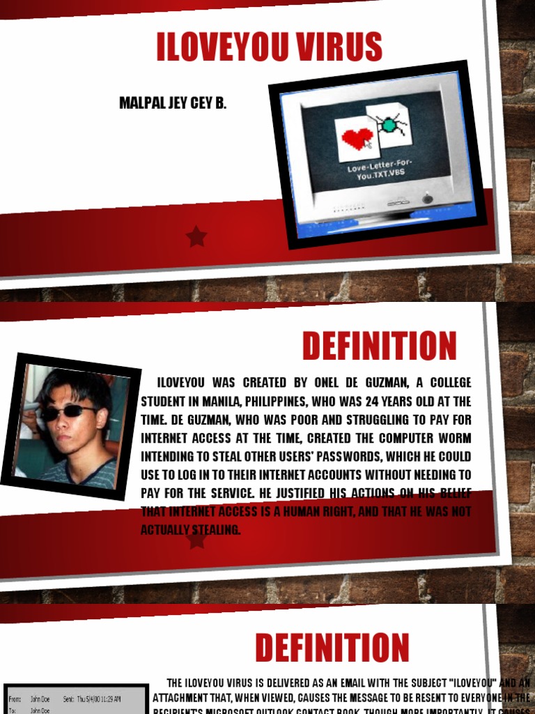 Iloveyou Virus Presentation Pdf Computer Virus Software Engineering