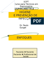 Curso - Higiene e Prevenção de Infecção em Espirometria