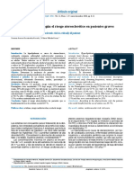 Beneficio de Estatinas Según El Riesgo Aterosclerótico en Pacientes Graves