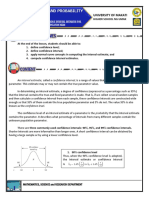 Module 9 Understanding Confidence Interval Estimates For The Population Mean