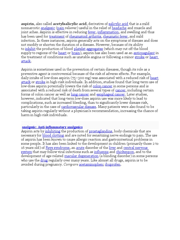 Aspirin PDF
