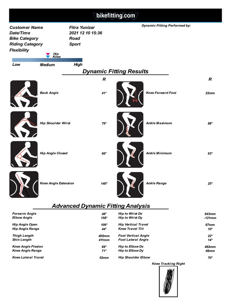 ReportR1 Dynamic Fitting PDF Anatomical Terms Of Motion Elbow