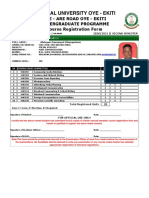 Course Registration Form-Afolayan Emmanuel Oluwapelumi SECOND Semester 2020