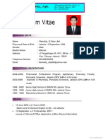 Curriculum Vitae: Reinaldy, S.Farm., Apt